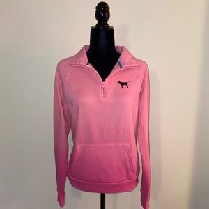 PINK half zip up jacket.